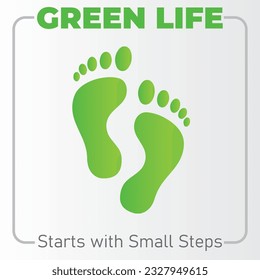 small steps to sustainable living infographic, vector, can be used in any presentations, backdrops