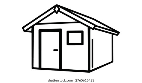 Small storage shed or simple cabin