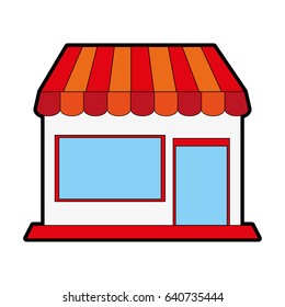 small store or shop icon image 