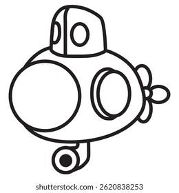 small submarine icon vector design