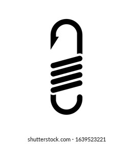 Small Suspension Design Simple icon Vector. Editable vector 2000 x 2000 Pixel