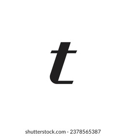 small T alphabet icon with retro and classic style can be used as logo