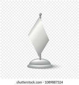 Small table flag vector. Best to place a company logo or text.