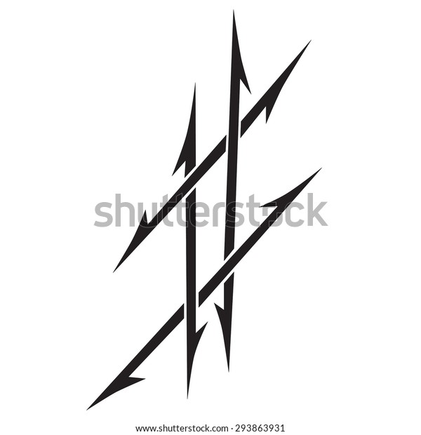 Small Tattoo Designs Men Stock Vector Royalty Free 293863931