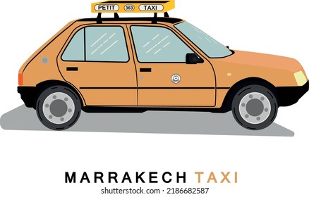 The small taxi of marrakech