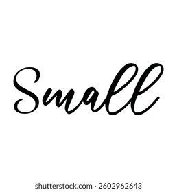 small text for T-shirt and other use on white background.