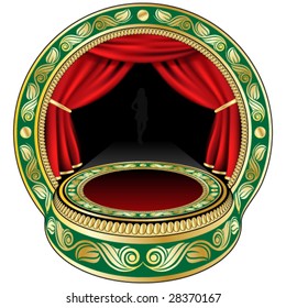Small theatre stage