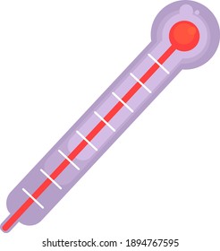 Small thermometer, illustration, vector on white background