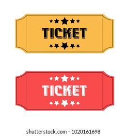 Small tickets. Vector illustration.