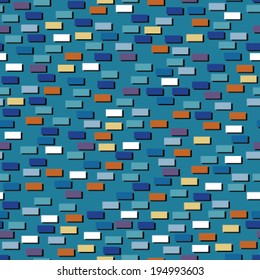 small tiles on green seamless pattern