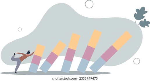 Small tiny habits to change or increase productivity, efficiency or improvement, easy way to win business success or make a big impact concept.flat vector illustration.