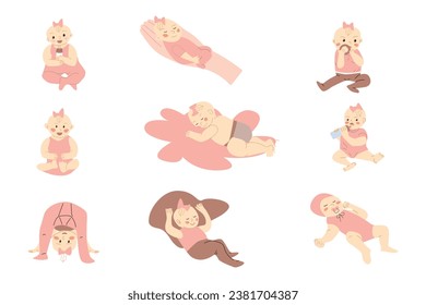small todlers girls - set in pink colors