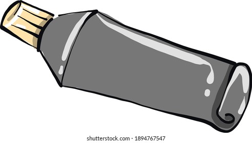 Pasta dental pequeña, ilustración, vector sobre fondo blanco