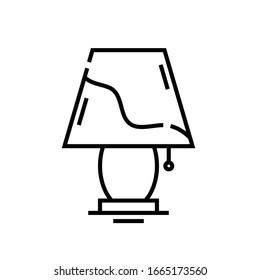 Small torchere line icon, concept sign, outline vector illustration, linear symbol.