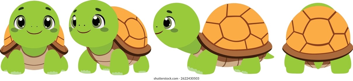 Small tortoise turnaround for animations 
