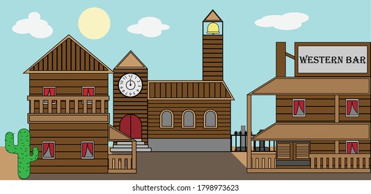 small town in the wild west