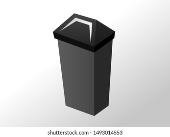 small trash can usually used at home or office