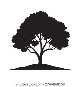 Small tree black vector design