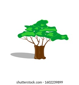 Small tree icon. Cartoon illustration of small tree vector icon for web