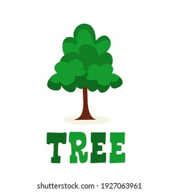 Icono de árbol pequeño. Ilustración de dibujos animados de un pequeño icono del vector de árbol para web