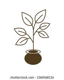 small tree isolated icon