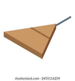Small triangle petard icon isometric vector. Celebration event. Safety traditional