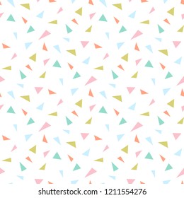 Small triangle seamless pattern. Abstract triangle geometric background.  Vector illustration
