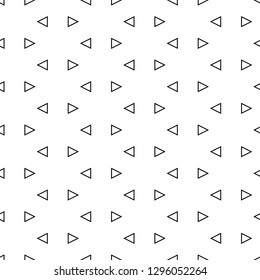 Small triangles ornament. Geometric wallpaper. Triangular shapes backdrop. Figures background. Polygons motif. Digital paper, textile print, web design, abstract. Seamless pattern. Vector