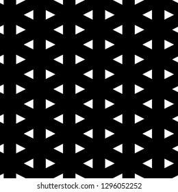 Small triangles pattern. Geometric backdrop. Triangular shapes background. Figures wallpaper. Polygons motif. Digital paper, textile print, abstract. Seamless ornament. Vector.