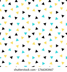 Small triangles seamless pattern. Vector illustration.