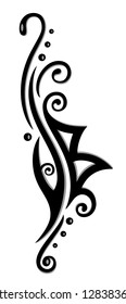 Small Tribal Tattoo Ornament with Berkana Rune. Not just for fans of Norse mythology.