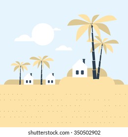 Small tribe. Tiny village in a hot southern land. Might be in Africa, Asia or Estland.
