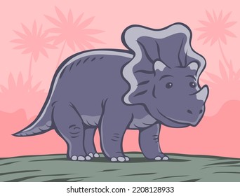 herbivore dinosaur with horn