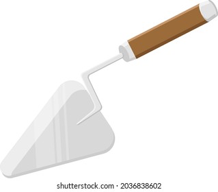 Small trovel, illustration, vector on white background.