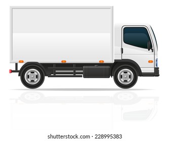 small truck for transportation cargo vector illustration isolated on white background