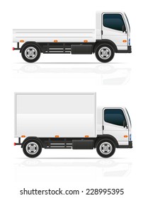small truck for transportation cargo vector illustration isolated on white background