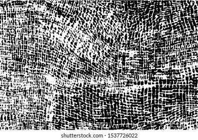 Small uneven spots and particles of debris. Abstract vector texture.  Distressed uneven background. Grunge texture overlay with fine grains isolated on white background. Vector illustration. EPS10.