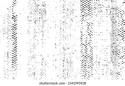 Small uneven spots and particles of debris. Abstract vector texture.  Distressed uneven background. Grunge texture overlay with fine grains isolated on white background. Vector illustration. EPS10.