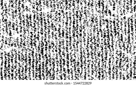 Small uneven spots and particles of debris. Abstract vector texture.  Distressed uneven background. Grunge texture overlay with fine grains isolated on white background. Vector illustration. EPS10.