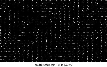 Small uneven spots and particles of debris. Abstract vector texture.  Distressed halftone background. Grunge texture overlay with fine grains isolated on white background. Vector illustration. EPS10.