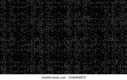 Small uneven spots and particles of debris. Abstract vector texture.  Distressed halftone background. Grunge texture overlay with fine grains isolated on white background. Vector illustration. EPS10.