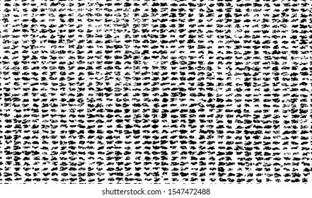 Small uneven spots and particles of debris. Abstract vector texture.  Distressed halftone background. Grunge texture overlay with fine grains isolated on white background. Vector illustration. EPS10.