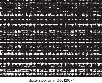 Small uneven spots and particles of debris. Abstract vector texture.  Distressed uneven background. Grunge texture overlay with fine grains isolated on white background. Vector illustration. EPS10.