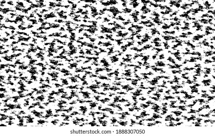 Pequeñas manchas y partículas desiguales de los escombros. Textura de vector abstracta.  Antecedentes desiguales. Superposición de textura gruesa con granos finos aislados sobre fondo blanco. Ilustración vectorial. EPS10.