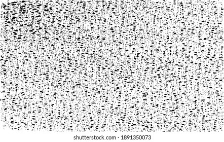 Small uneven spots and particles of debris. Abstract vector texture.  Distressed uneven background. Grunge texture overlay with fine grains isolated on white background. Vector illustration. EPS10.