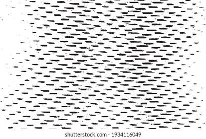 Small uneven spots and particles of debris. Abstract vector texture.  Distressed uneven background. Grunge texture overlay with fine grains isolated on white background. Vector illustration. EPS10.