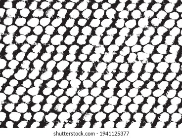 Pequeñas manchas y partículas desiguales de los escombros. Textura de vector abstracta.  Antecedentes desiguales. Superposición de textura gruesa con granos finos aislados sobre fondo blanco. Ilustración vectorial. EPS10.