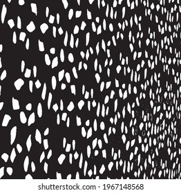 Small uneven spots and particles of debris. Abstract vector texture.  Distressed uneven background. Grunge texture overlay with fine grains isolated on white background. Vector illustration. EPS10.