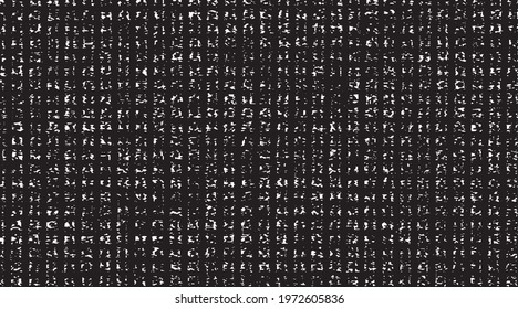 Small uneven spots and particles of debris. Abstract vector texture.  Distressed uneven background. Grunge texture overlay with fine grains isolated on white background. Vector illustration. EPS10.