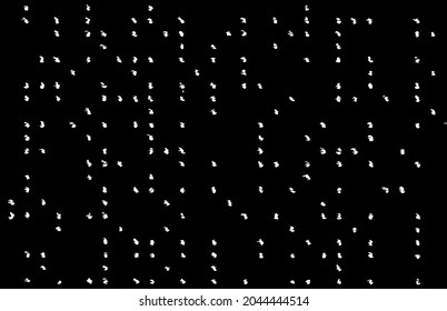 Small uneven spots and particles of debris. Abstract vector texture. Distressed uneven background. Grunge texture overlay with fine grains isolated on white background. Vector illustration. EPS10.